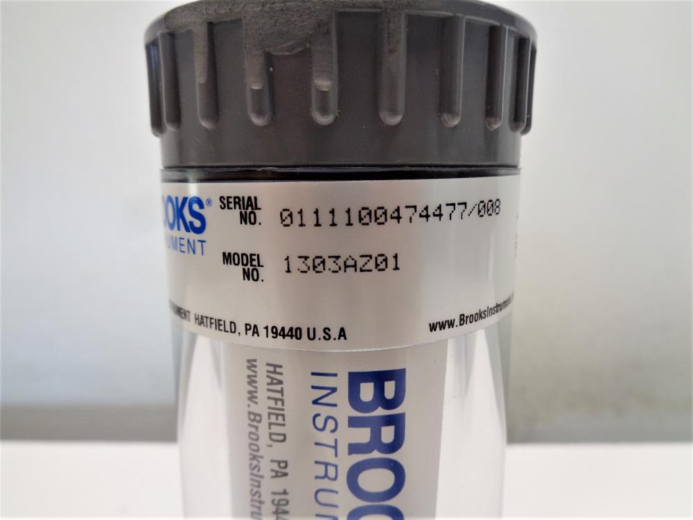 Brooks 1" NPT Glass Tube Variable Area Flow Meter #1303AZ01